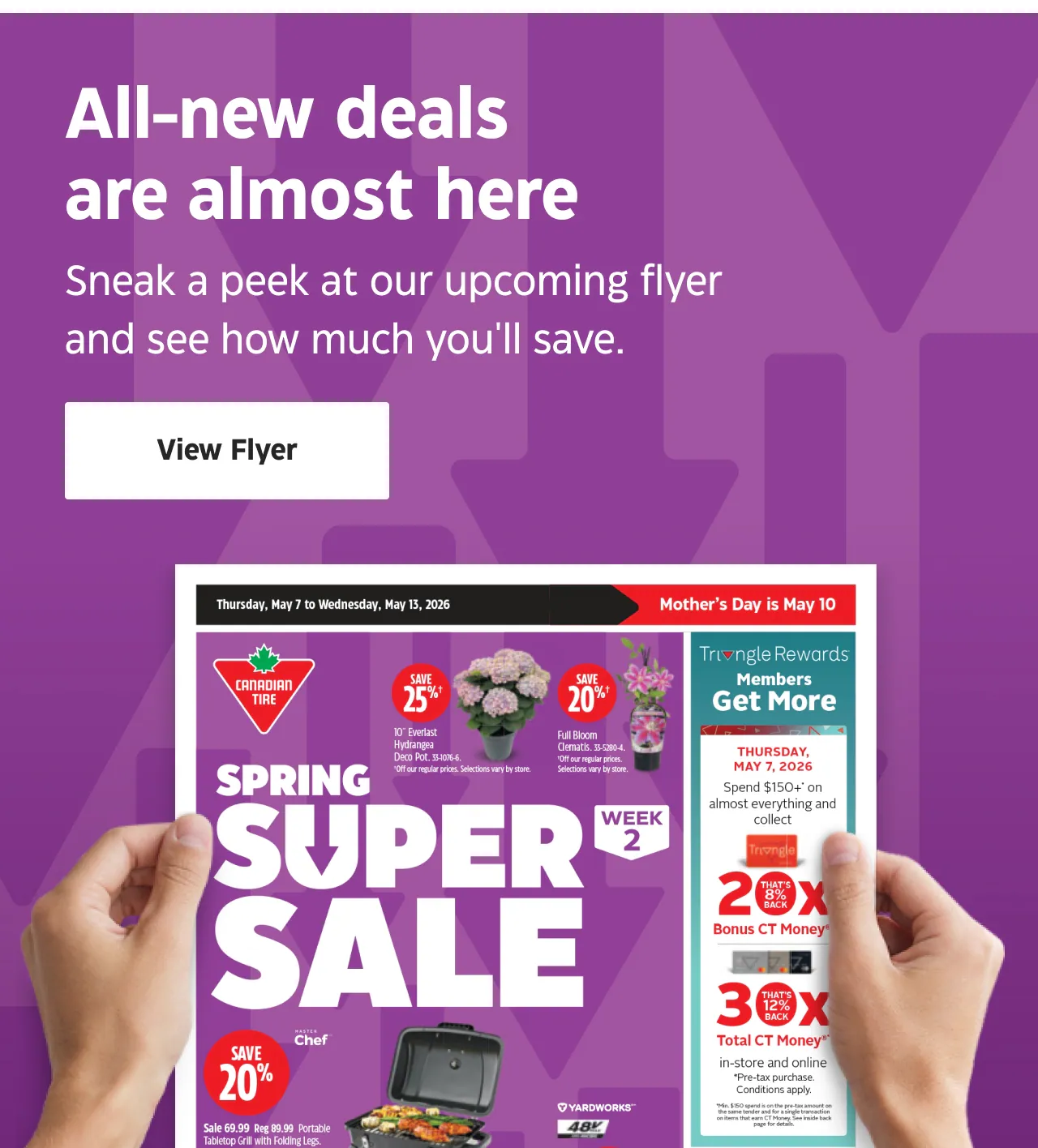 All-new deals are almost here. Sneak a peek at our upcoming flyer and see how much you'll save.