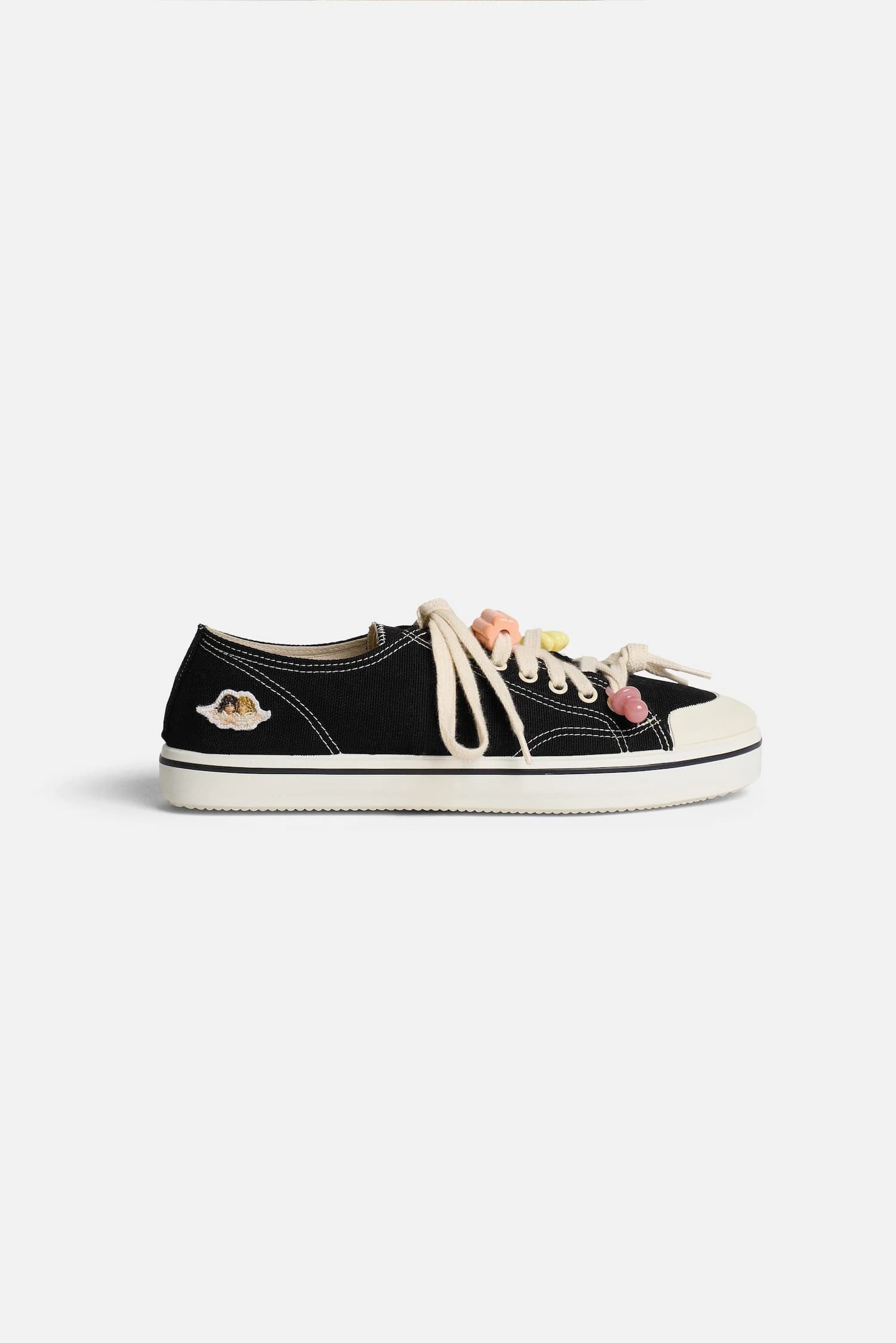 Angel Patch Sneaker In Black