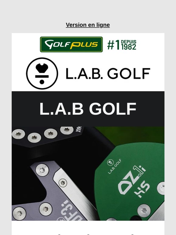 Énorme arrivage de putters L.A.B. Golf chez Golf Plus ⛳