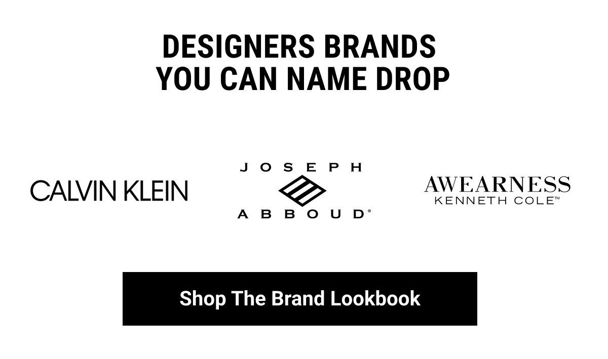DESIGNERS BRANDS YOU CAN NAME DROP | Shop The Brand Lookbook