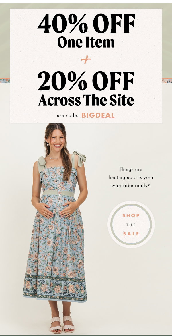 40% Off One Item & 20% Off Today