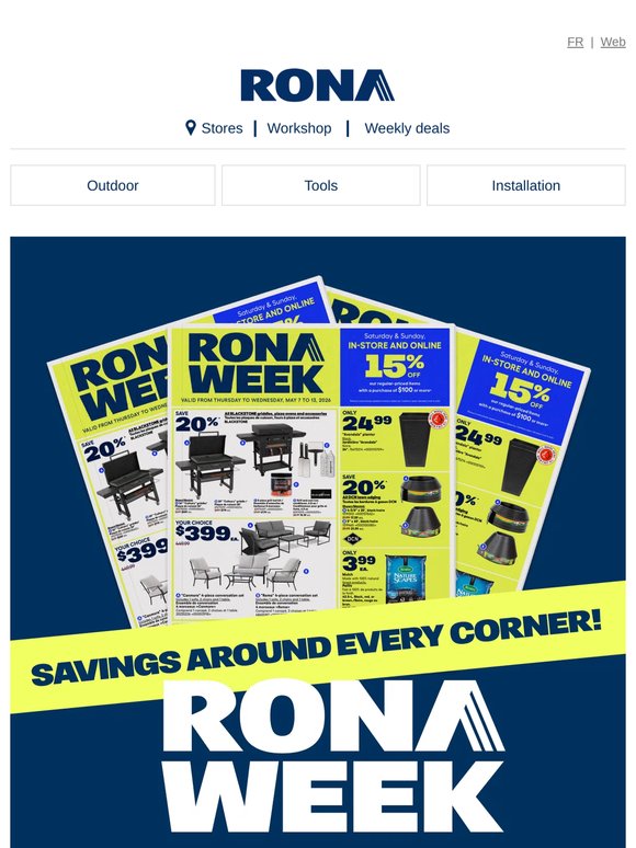 RONA WEEK is Back Tomorrow!