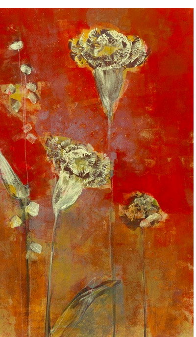 Each piece of abstract florals showcases a harmonious fusion of vibrant colors, fluid brushstrokes, and intricate details