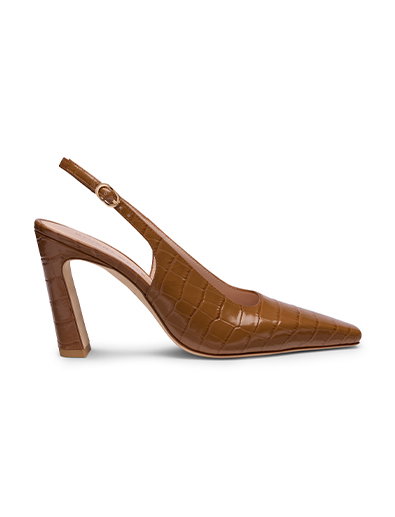 Stassi Slingback Pump in Croc