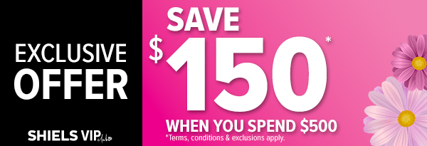 Mother's Day 2026 $150 voucher off $500 spend