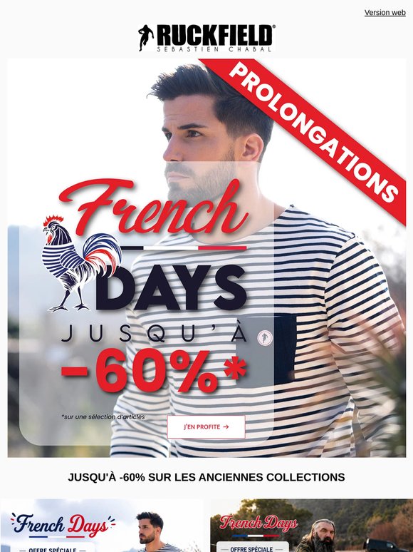 PROLONGATIONS des French days ! Jusqu'à -60% !!!!! 😱