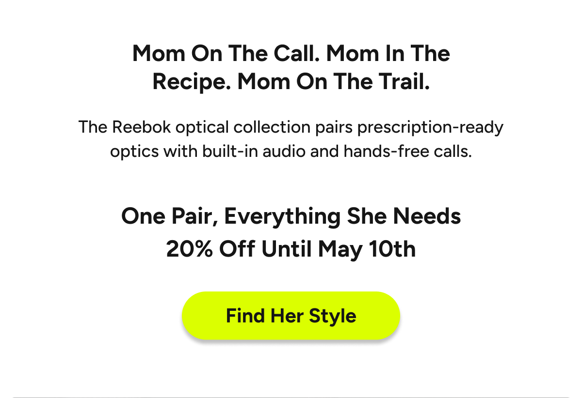 One Pair, Everything She Needs  20% off until May 11th. 
