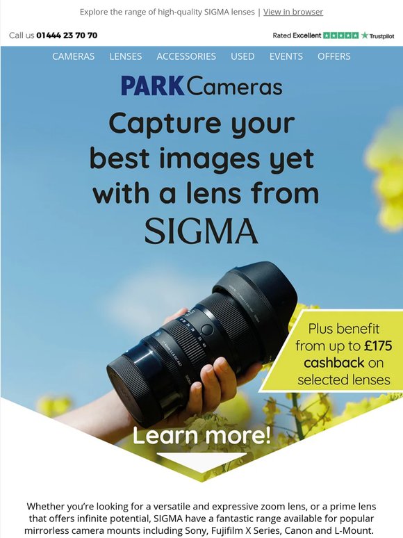 Capture your best images with a SIGMA lens