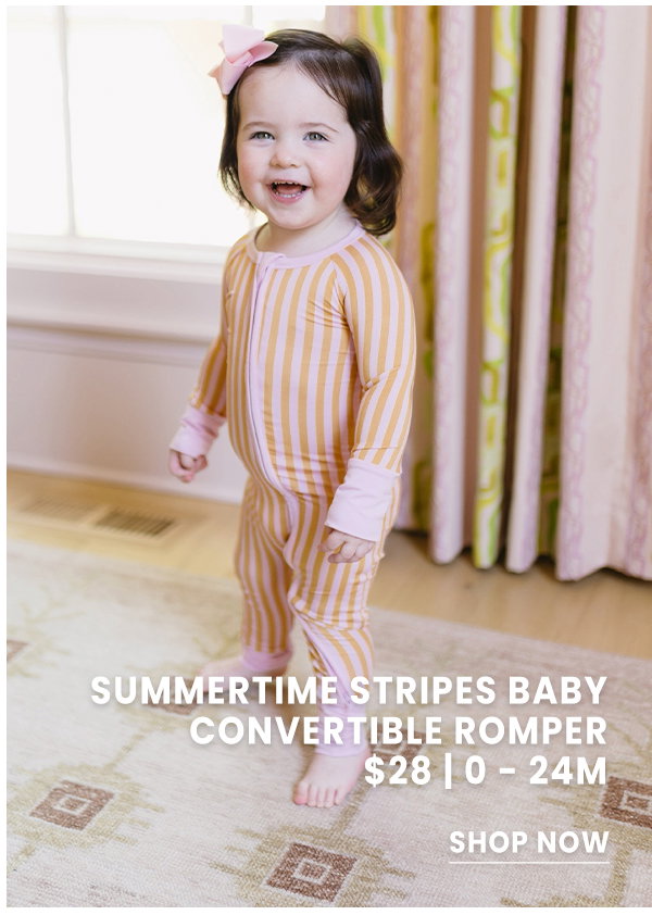 Shop Summertime Stripes Baby Convertible Romper
