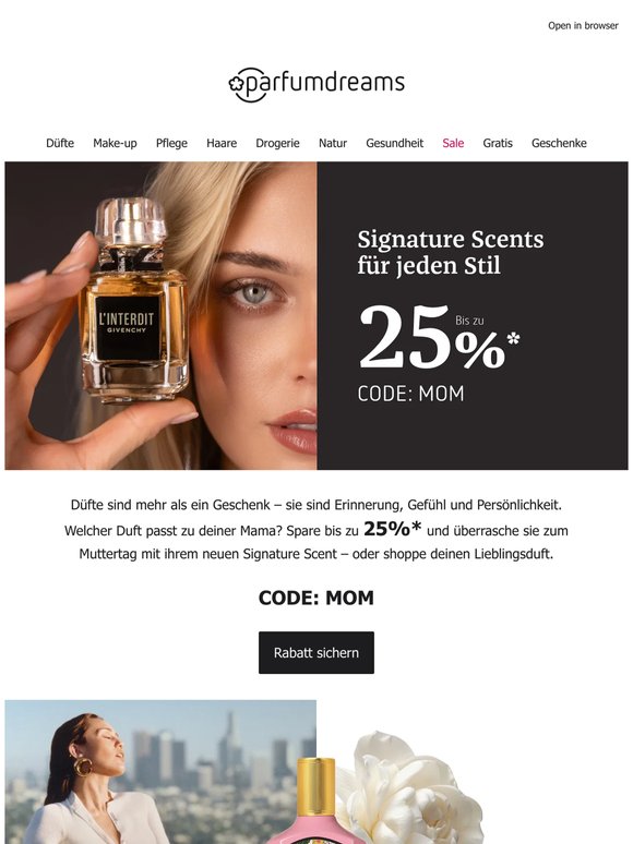 Bis zu -25% 💗 Für den perfekten Signature Scent