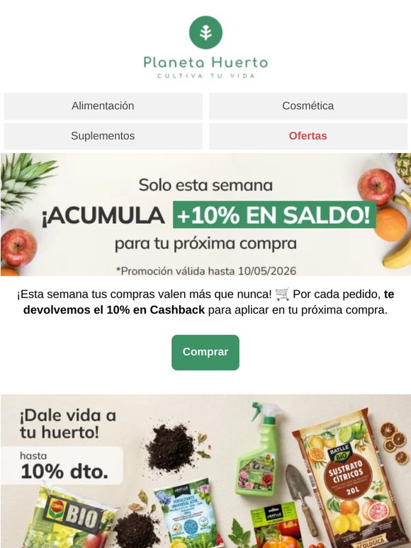 Tienes un 10% acumulable esperándote... ⏳