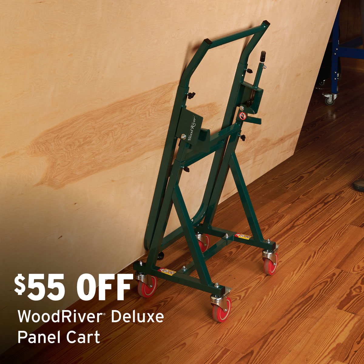 WoodRiver Deluxe Panel Cart
