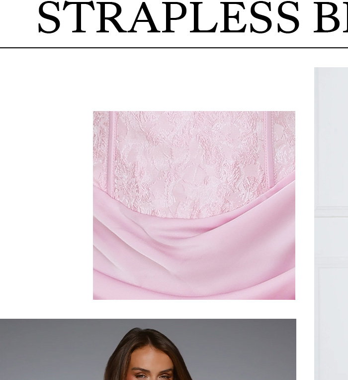 Blossom Hour Strapless Satin Mini Dress Pink