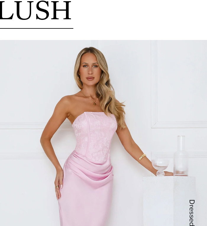 Dressed To Dazzle Strapless Satin Maxi Dress Pink