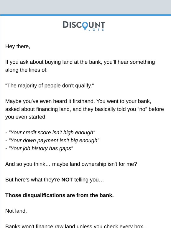 The bank says you don't qualify (they're wrong)