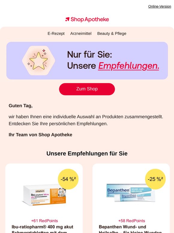 Ihre persönlichen Empfehlungen warten schon auf Sie.
