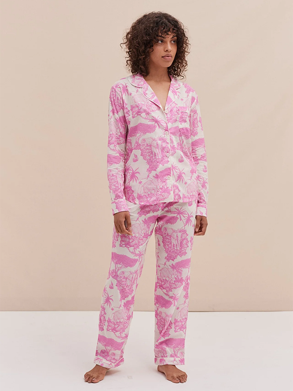 Long Pyjama Set Loxodonta Pink