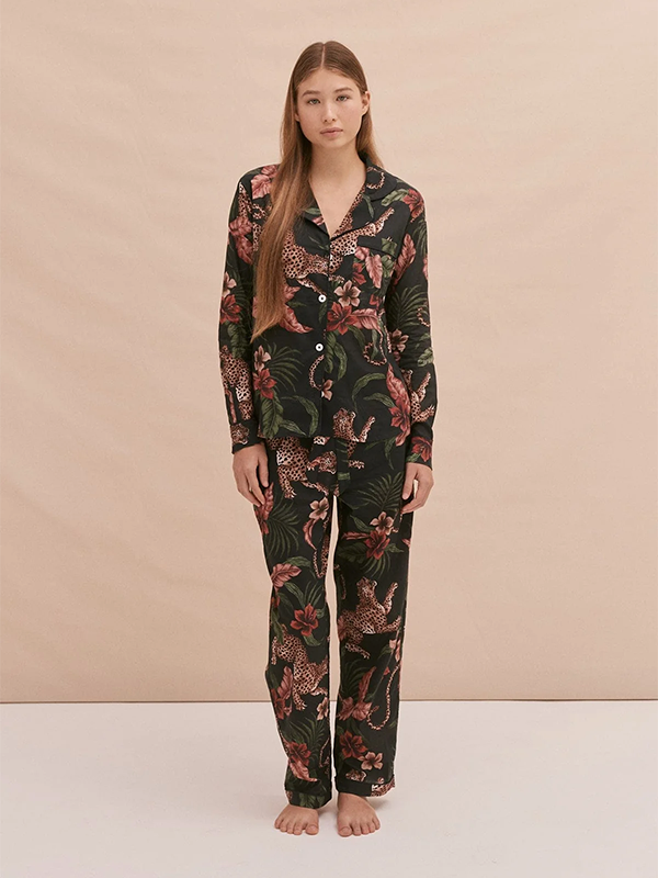 Long Pyjama Set Soleia Leopard Multi