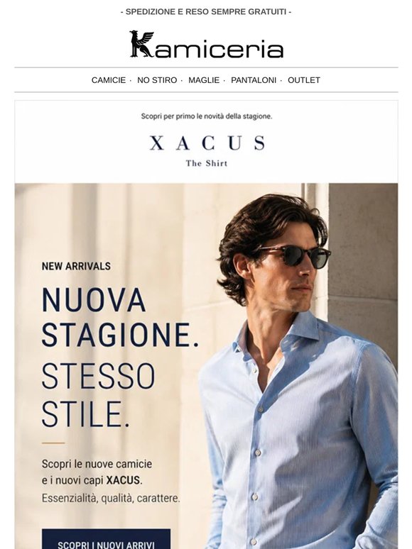 Nuovi arrivi XACUS — la camicia che alza il livello
