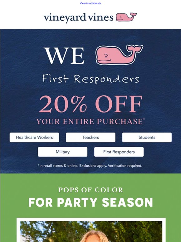 20% Off For Teachers, Nurses & More This Week!
