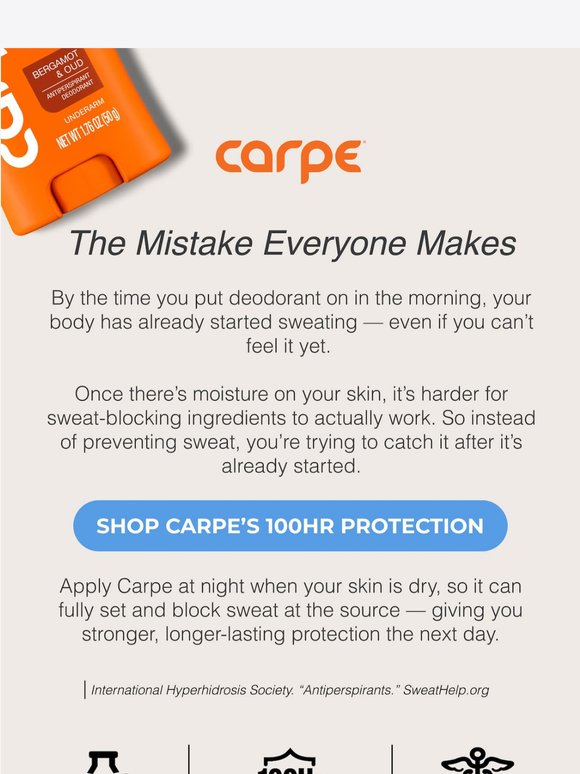 You’re using deodorant wrong