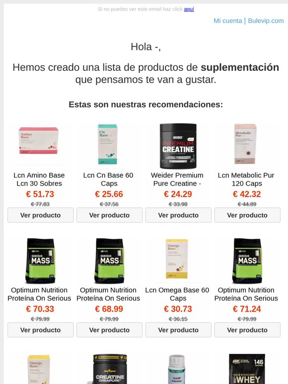 ⚡ — estos productos de Suplementación son para ti
