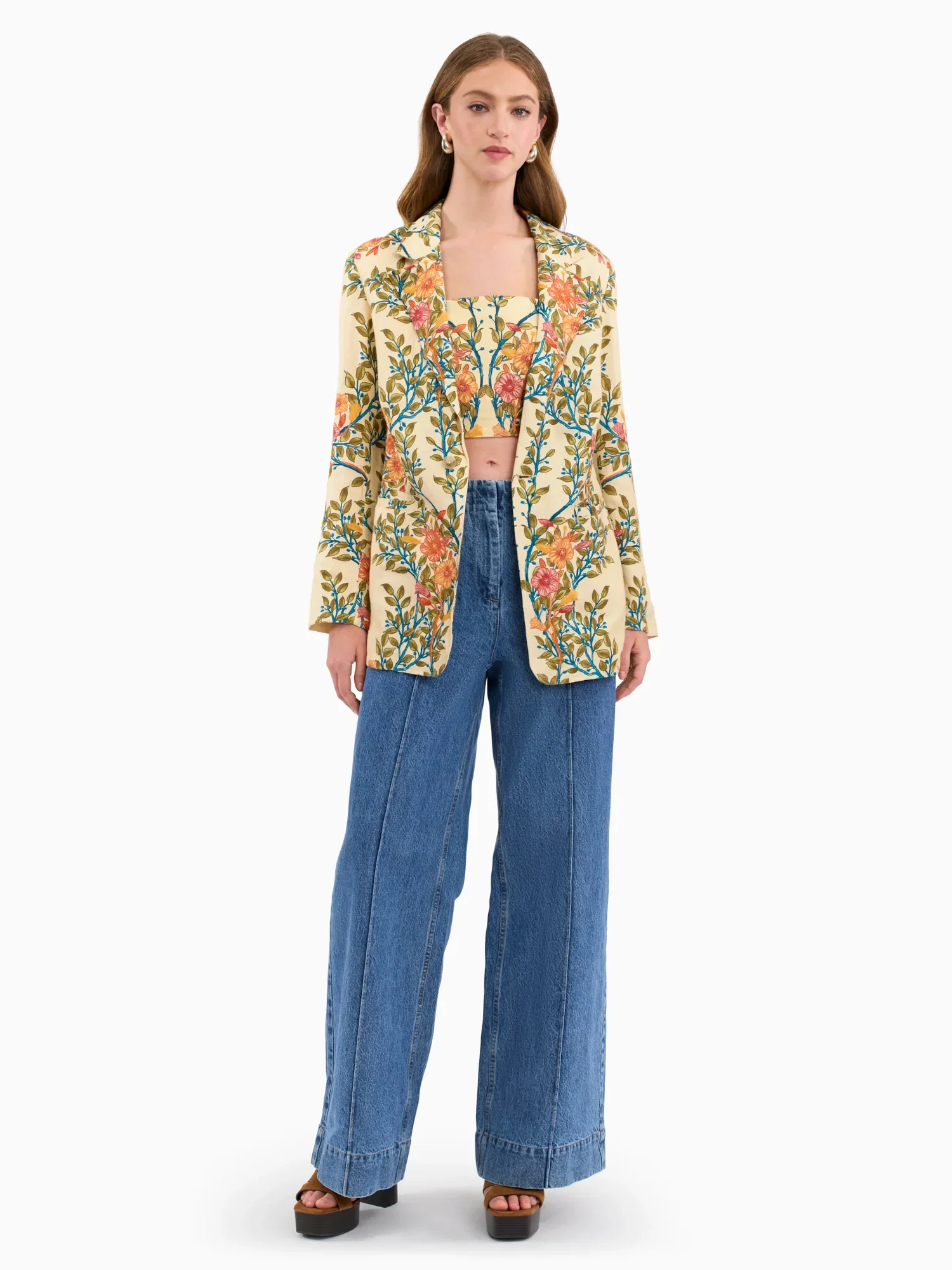 Image of Cleo Printed Blazer