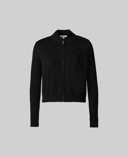LORETTA Bomber in Silk Cotton Knit