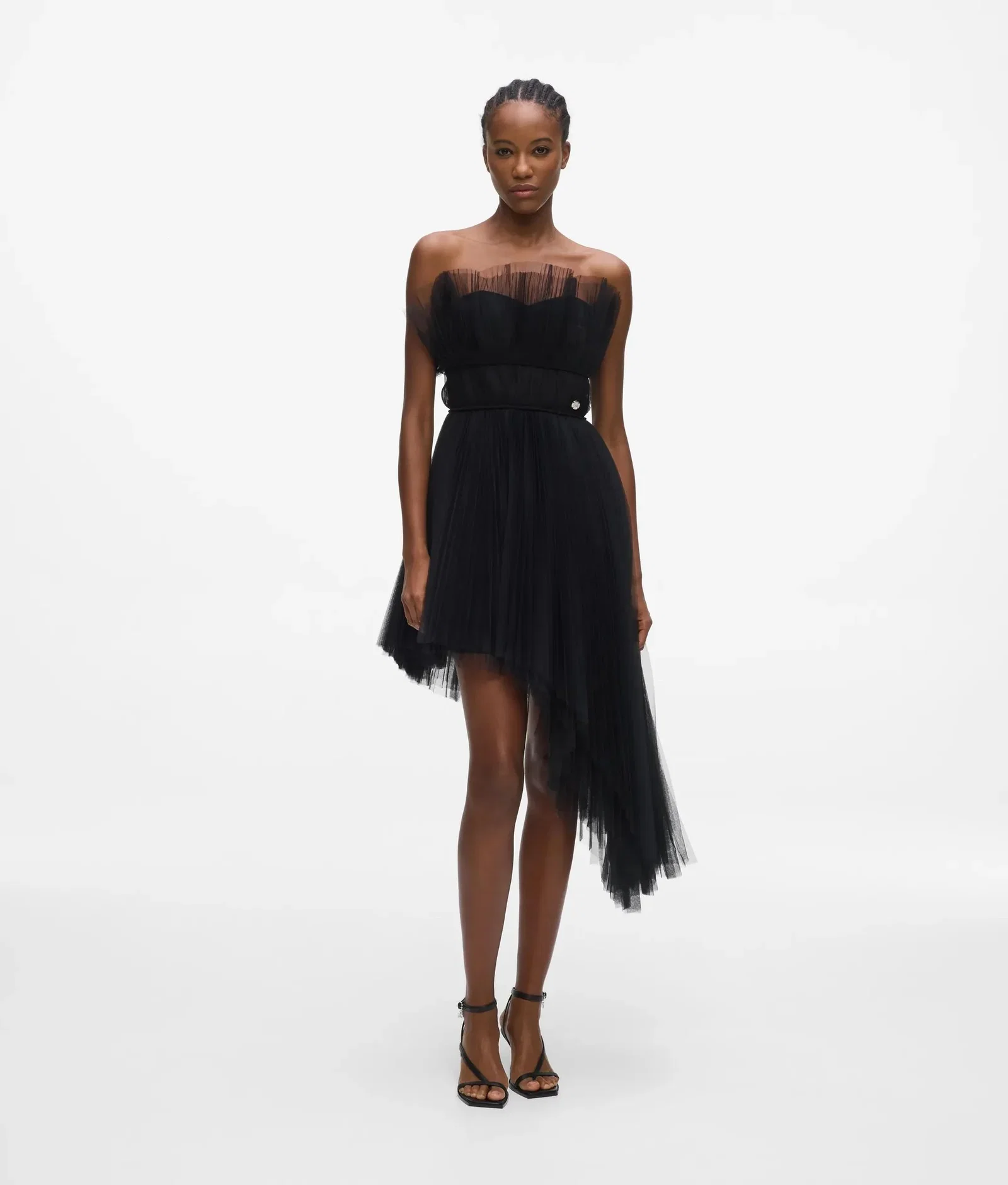 Image of Asymmetric tulle dress
