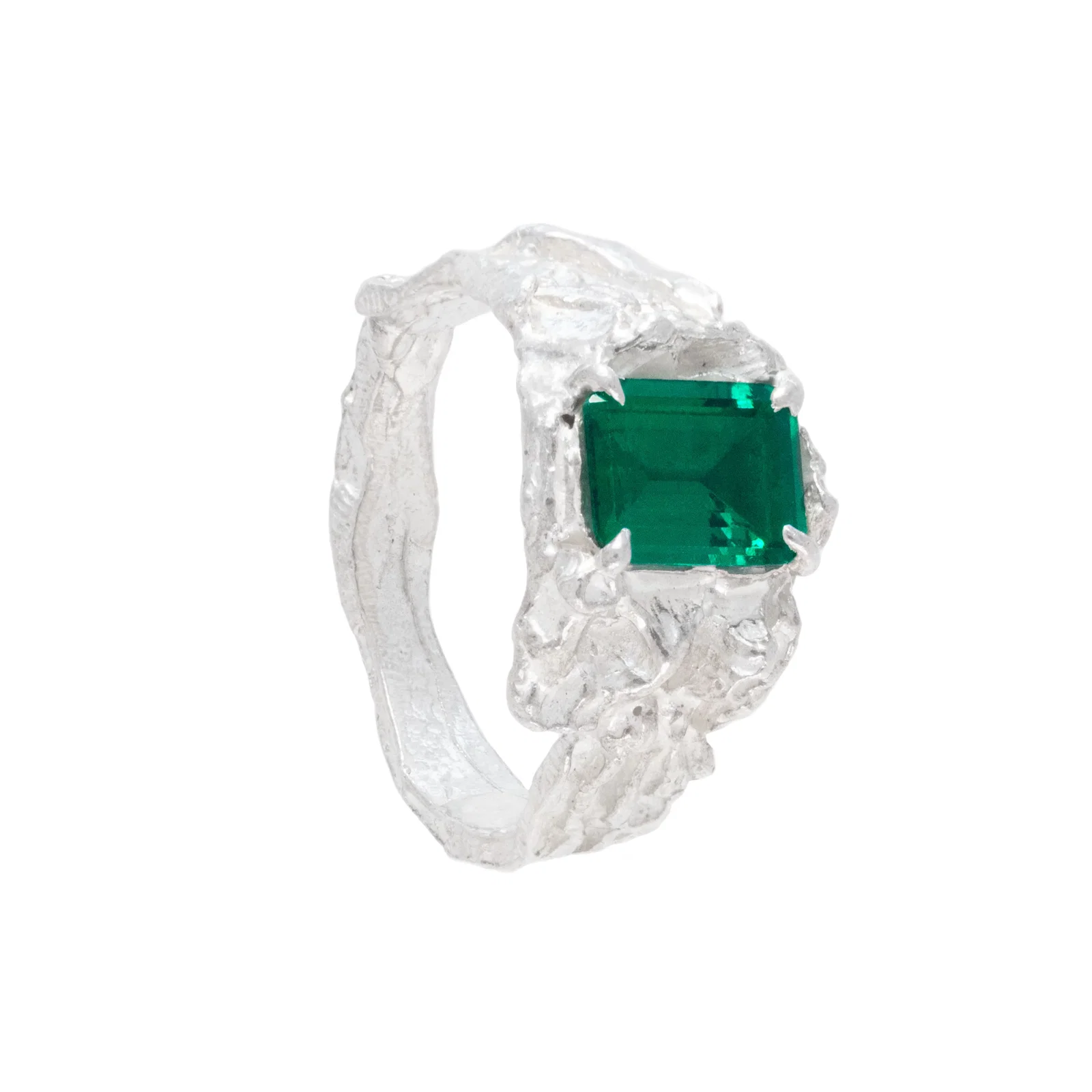 Image of Shimeji Emerald Argenti Ring