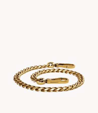 brushed gold chain