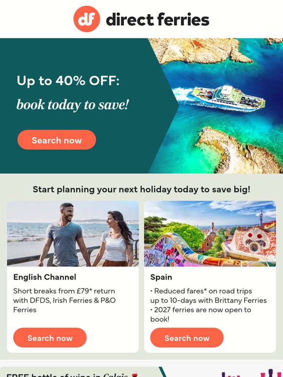 Get up to 40% OFF with our Spring deals!