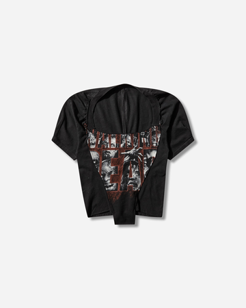 Women's Dirndl Cut Up Tee Black