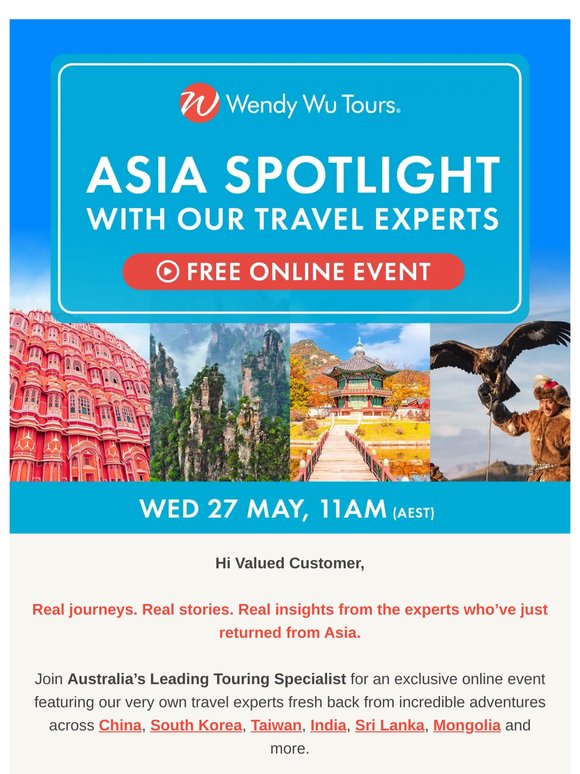✉️You’re Invited: Exclusive Asia Travel Event + Special Offers