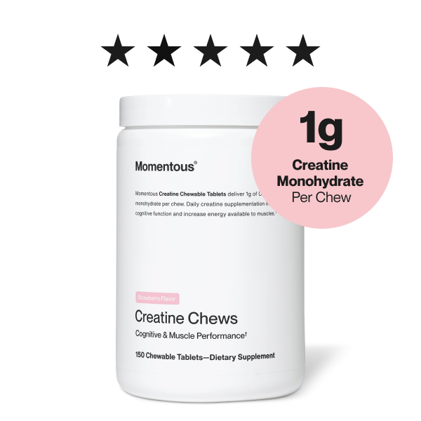Momentous creatine chews. 1g creatine per chew.