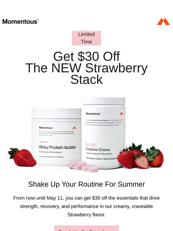 Built For Summer — Get $30 off the 🍓Stack