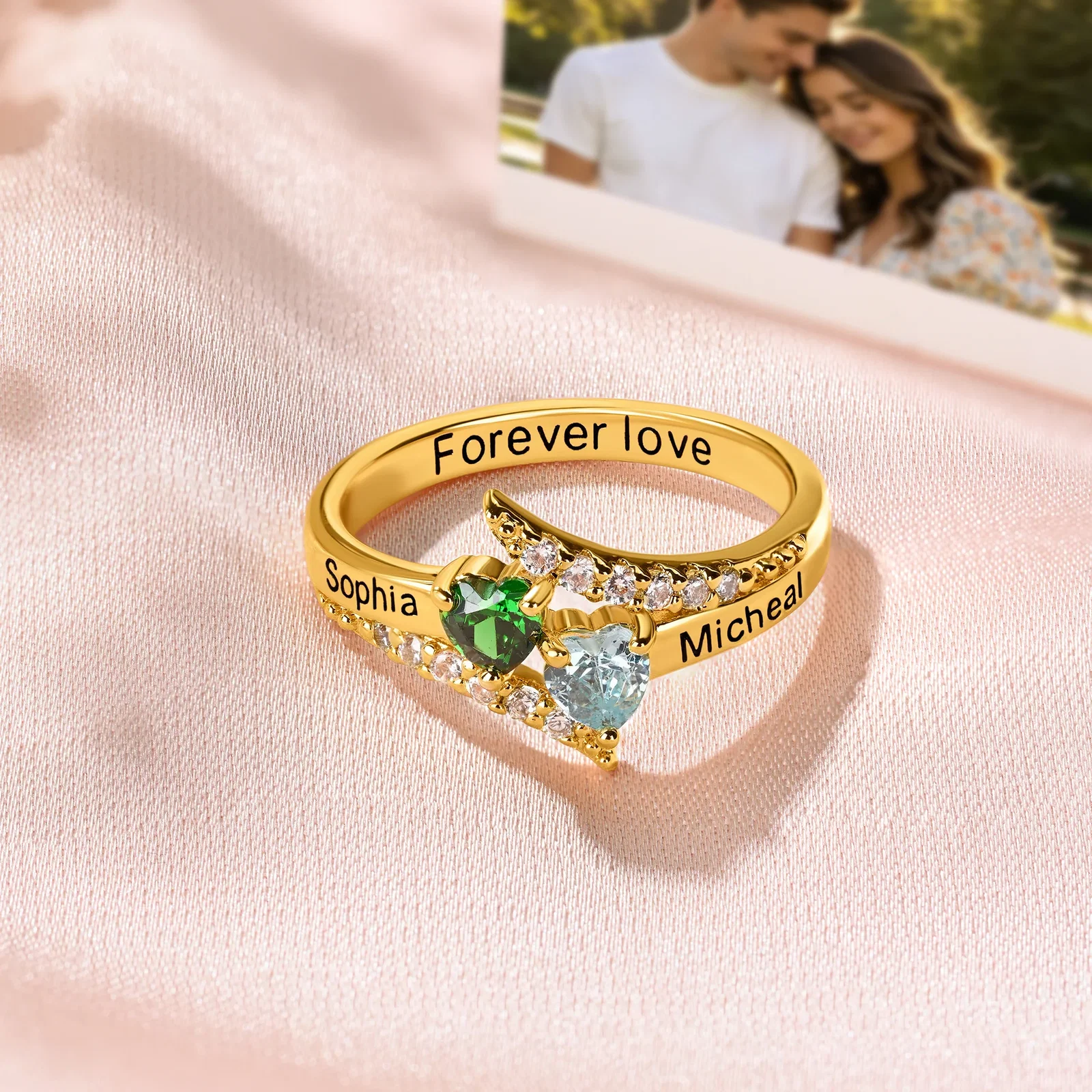 Double Heart Ring
