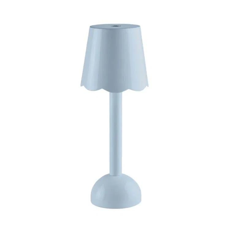 Image of Periwinkle Blue Scallop Rechargeable LED Lamp