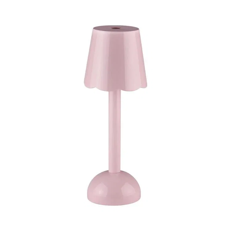 Image of Pink Scallop Rechargeable LED Lamp