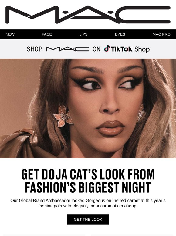 Doja Cat only wears M·A·C on fashion’s biggest night