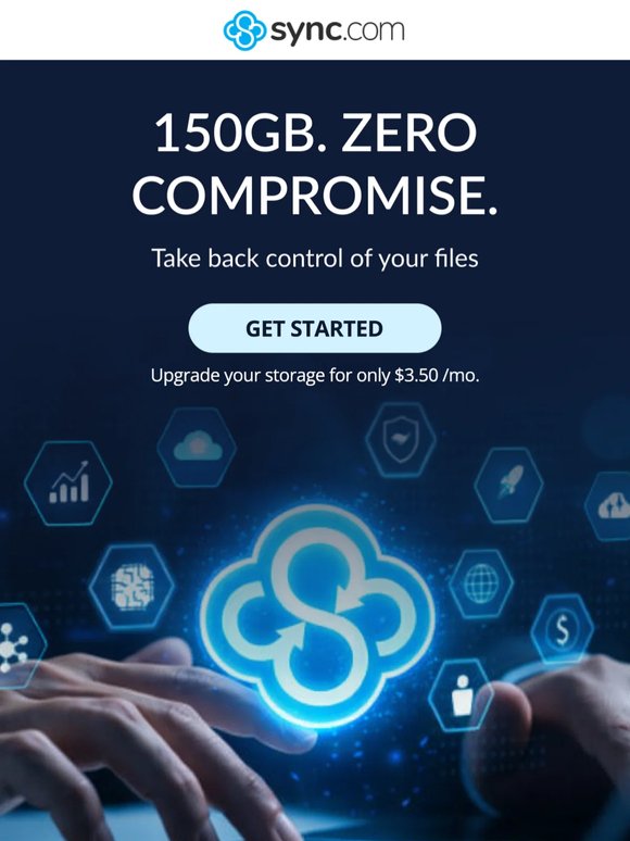 NEW PLAN: 150GB for $3.50 a month!