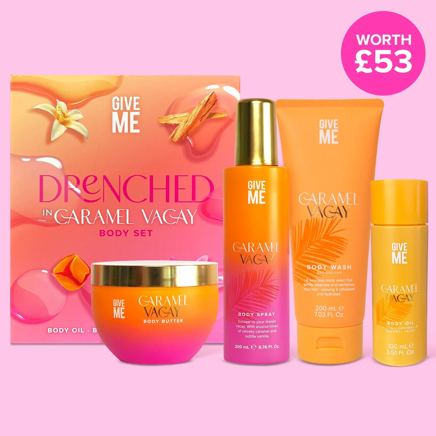 Image of The Full Caramel Vacay Body Set