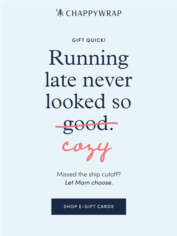 Missed the ship cutoff?