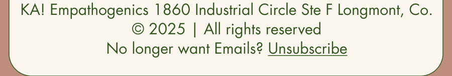 No longer want emails? Unsubscribe