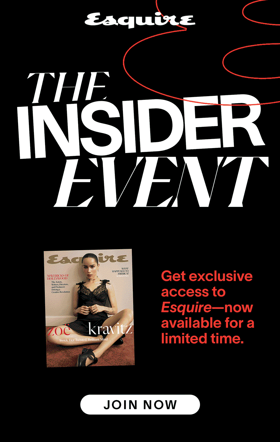 The Insider Event - click here to join Esquire at a limited-time rate