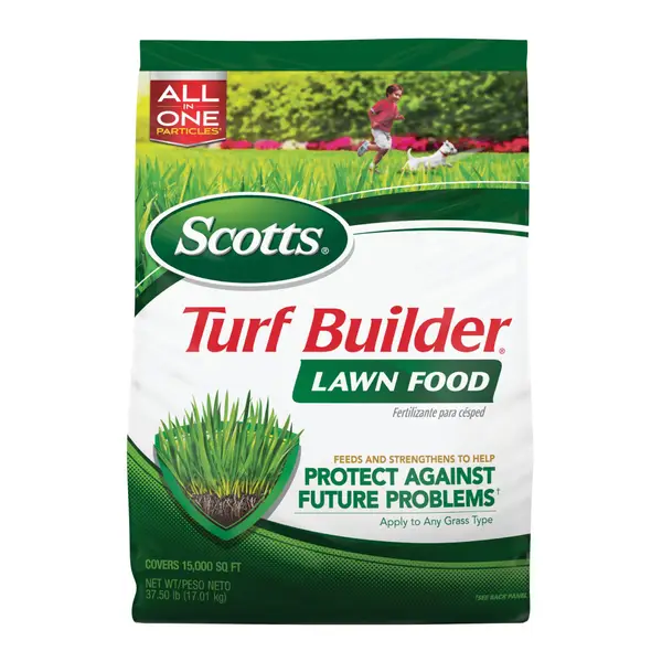 Bag of Scotts turf builder lawn food