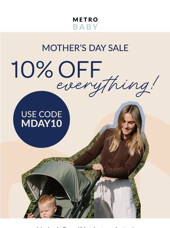🎉 Score 10% OFF for Mother's Day this Sunday 🎉