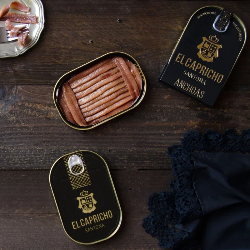 Anchovy fillets in Extra Virgin olive oil by El Capricho