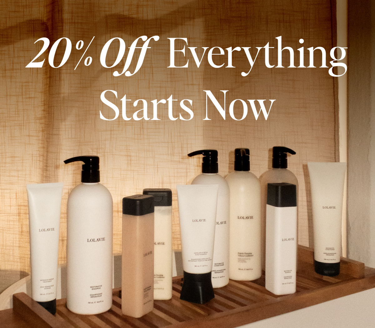 20% Off Everything Starts Now