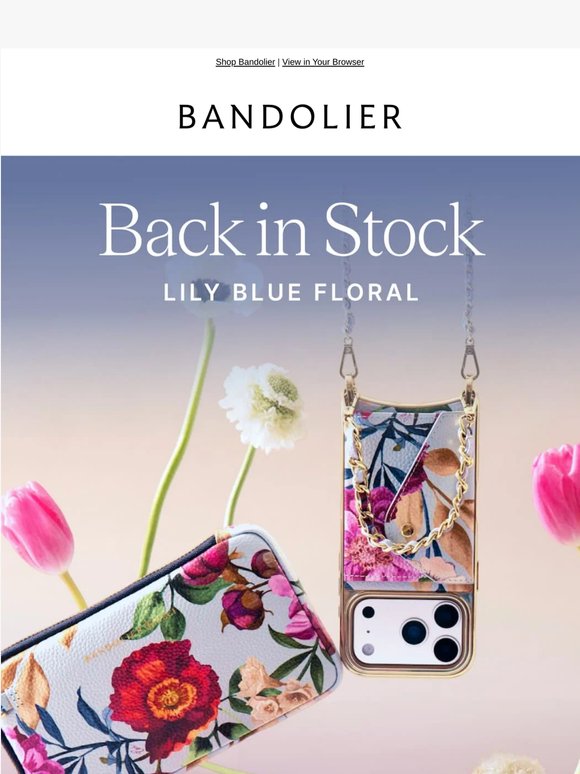 Back in stock: Lily Blue Floral